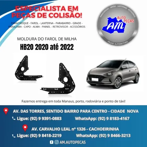 grade do farol de milha hb20 20/22  c/furo 