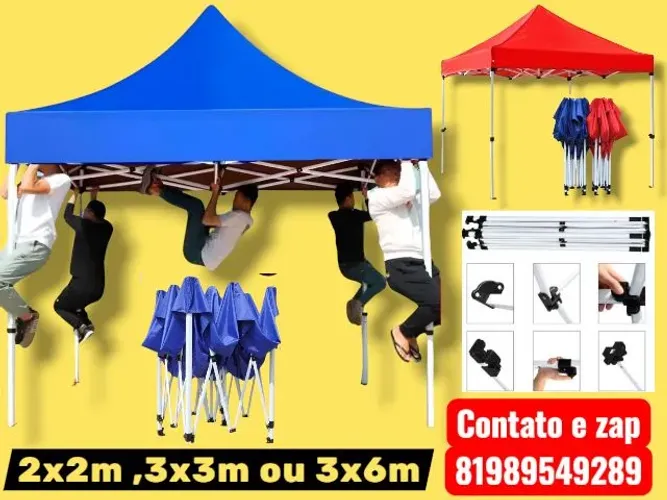 Tenda articulada sanfonada Reforçada