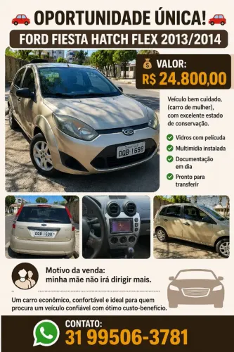 Ford Fiesta S 1.0 8V Flex 5P 2014