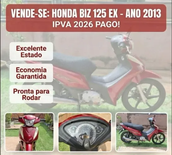 Biz 125 2013 vermelha