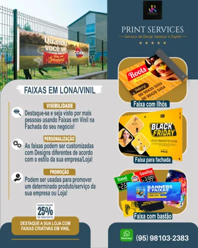 Faixas em Lona