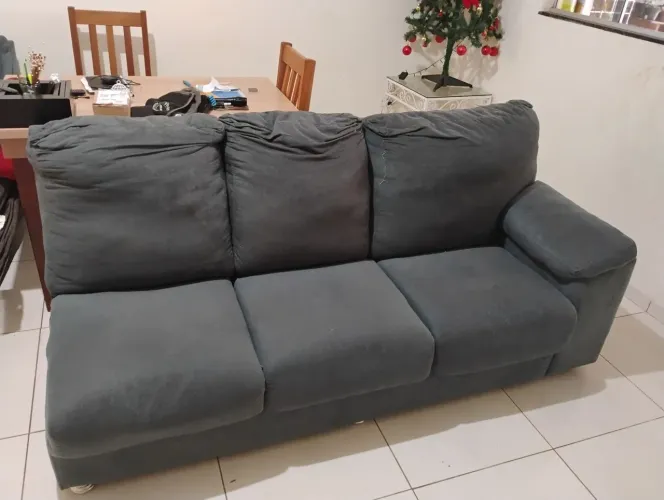 Sofá em L + puff