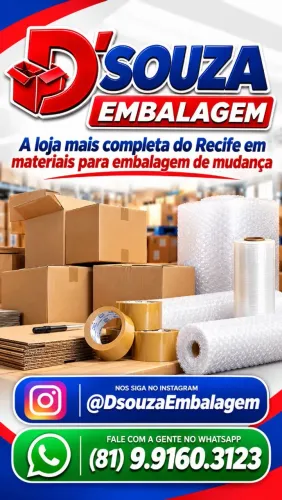 Caixas de Papelão, Plástico Bolha, Fita Adesiva - Loja da Mudança
