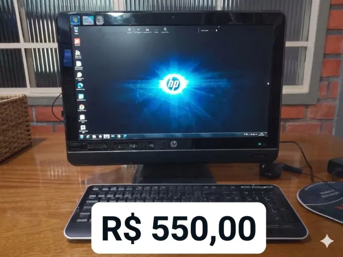 Computador HP All-in-One - Direto na Tomada (Sem CPU Espalhada)
