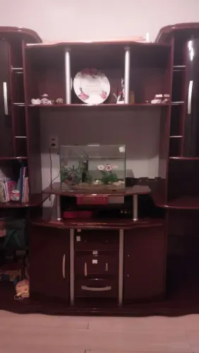 Estante Home para Sala / Cristaleira Clássica com Portas de Vidro (Excelente Estado