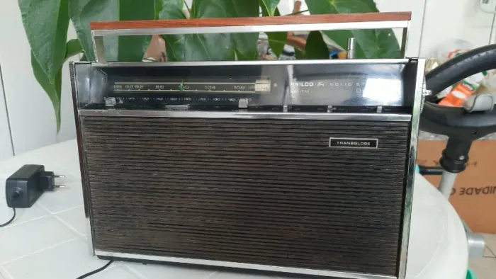 radio transglobe 9fxs com fm exelente estado som alto e puro