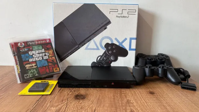 Playstation 2 Com Jogos+MemoreCard