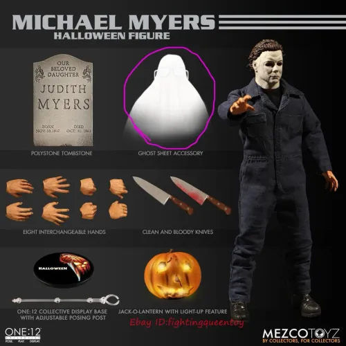 Michael Myers Mezco 12 N Neca DETALHE