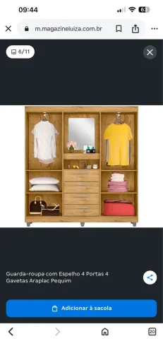 Vende se guarda roupa na caixa