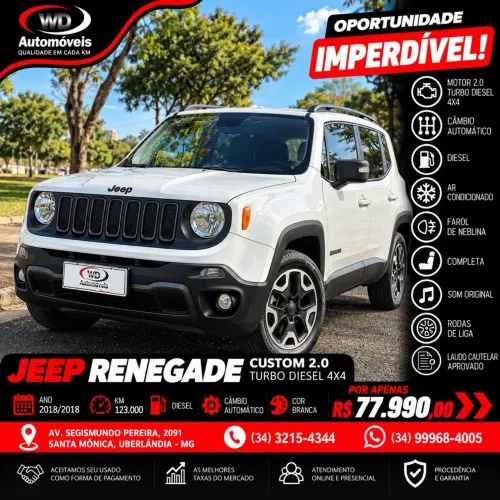 Jeep Renegade Custom 2.0 4X4 TB Diesel Aut. 2018