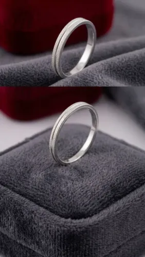 Aliança cravejada solitária 16