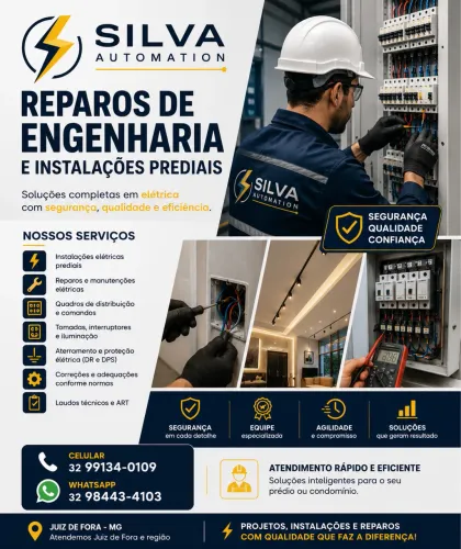 Especialista em manutenção elétrica predial e industrial.
