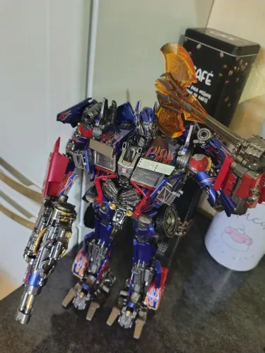 Transformers Black mamba ls03f Optimus prime+ kit upgrade ler descrição 