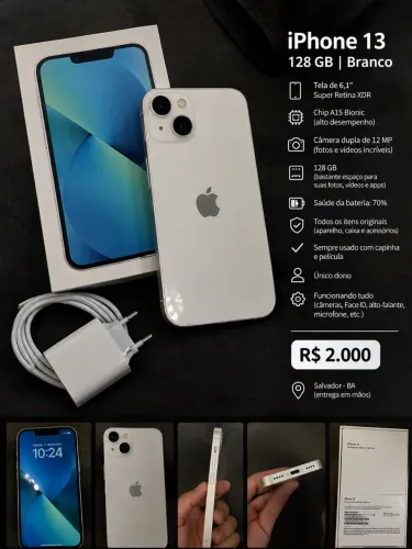 Iphone 13/128gb/impecavel