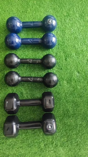 Halteres Pintados e Emborrachados bola e sextavado