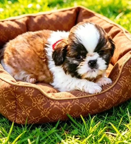 Fofura!!! Filhote de Shih tzu macho tricolor, padrão perfeito da raça!!