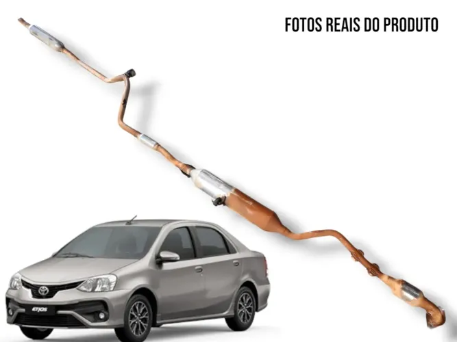 Escapamento Completo Toyota Etios Sedan 2018 Original 