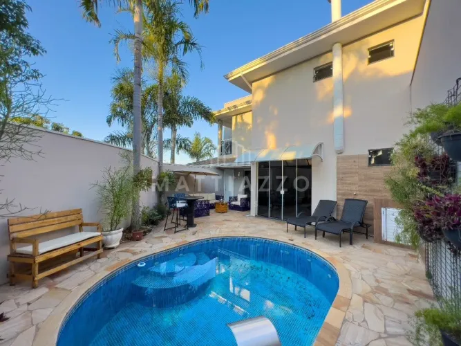 Casa em condomínio à venda com 3 suítes e home theather, Roland II Limeira/SP.