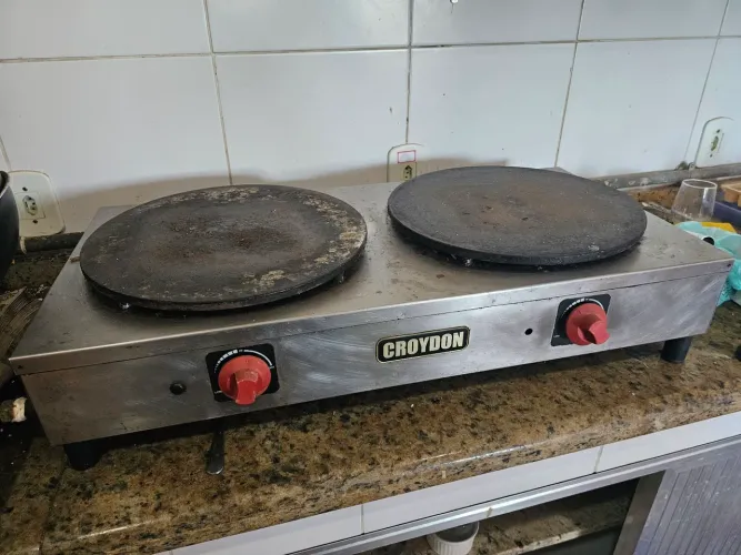 Crepeira dupla a gas Croydon