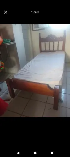 Cama Colônial solteiro de angelim