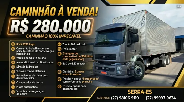 Volvo Vm 260 Caminhão Completo de Tudo