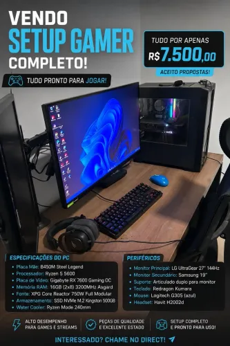 Pc gamer completo 