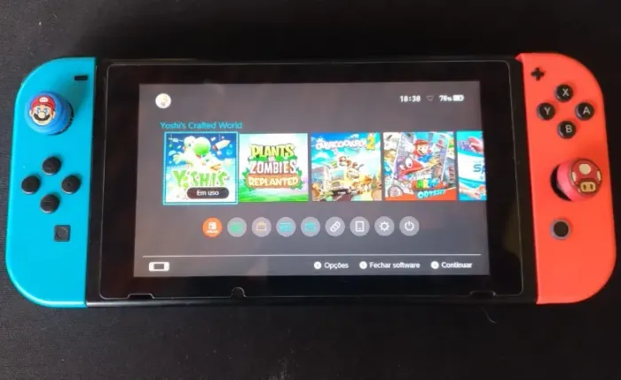 Nintendo Switch V1 Desbloqueado (Via chip) + 128GB - Completo