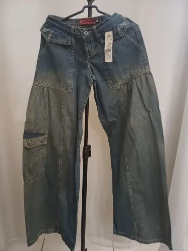 Calça jeans pantalona tamanho 34