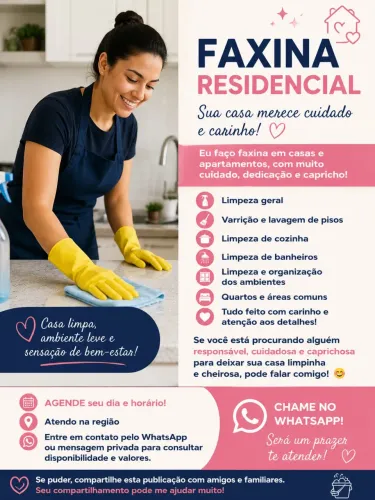 Faço faxina