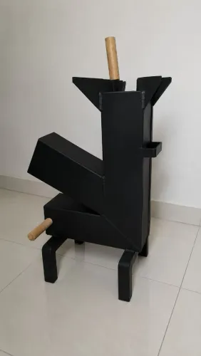 FOGÃO PORTÁTIL A LENHA 