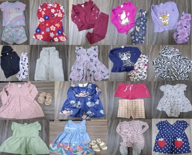 Lote de menina nacionais e importados 18m ao 5t