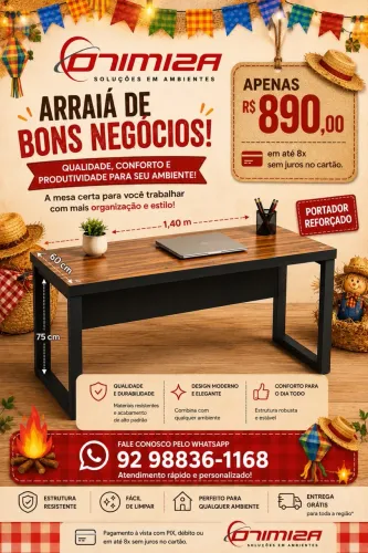 Mesa para escritório-entrega grátis-(Manaus)