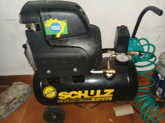 Compressor com mangueira e pneumática 