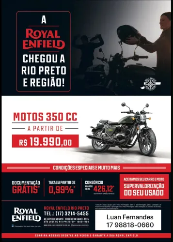 ? ROYAL ENFIELD 0KM A PARTIR DE R$ 19.990