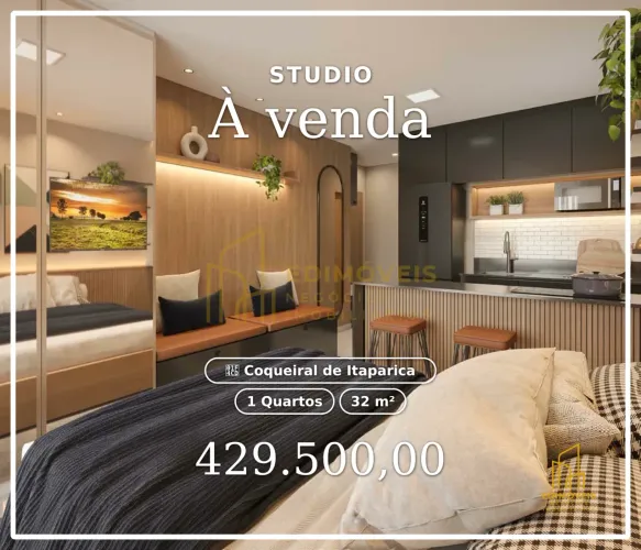 Oportunidade: Studio funcional em Coqueiral de Itaparica, perto da praia e com lazer