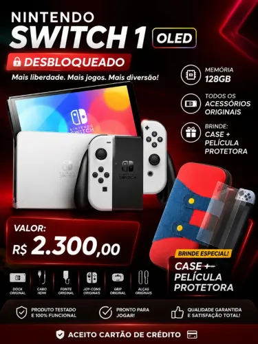 Nintendo Switch OLED Desbloqueado