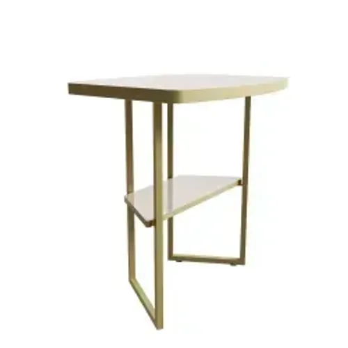 LUKALIAM - MESA LATERAL LILE 0.43 - OFF WHITE/DOURADO