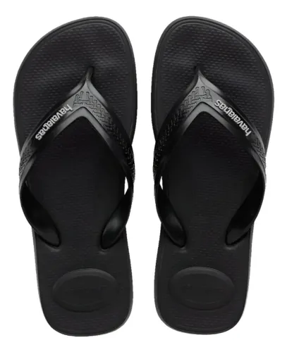 Chinelo Havaianas Masculino Top Max Comfort Preto *