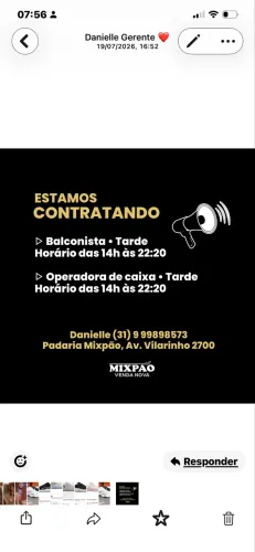 Vaga de emprego 