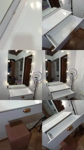 Uma pimtiadera suspensa 65 cm com espelho