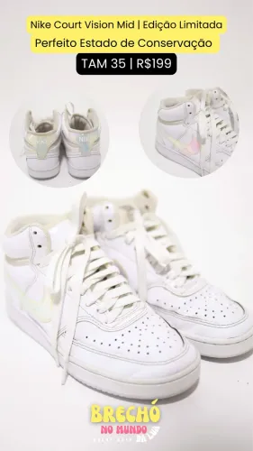TÊNIS NIKE BRANCO EDIÇÃO ESPECIAL