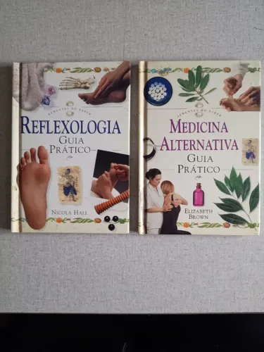 LIVROS "REFLEXOLOGIA" + "MEDICINA ALTERNATIVA"
