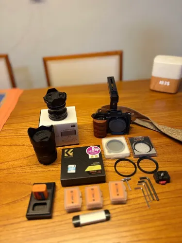 Sony zve-10 com materiais