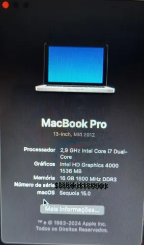 Macbook pro 2012 