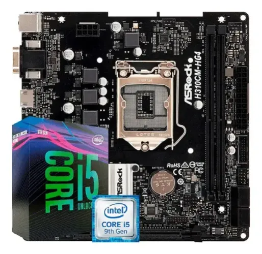 Kit Intel i5-9400F + ASRock H310CM-HG4