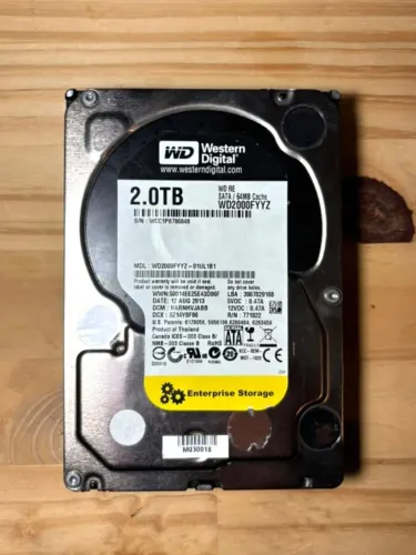 HD Western Digital WD RE 2TB 7200rpm SATA 3,5" Enterprise (WD2000FYYZ)