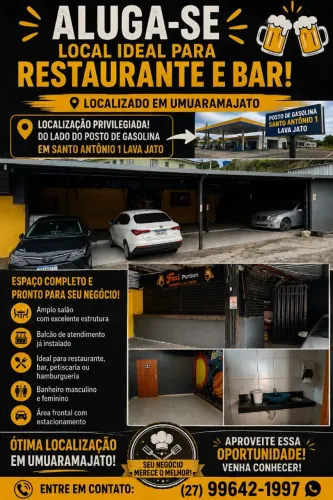 Alugo. Comercial ideal para Bar ou restaurante dentro de um lava jato