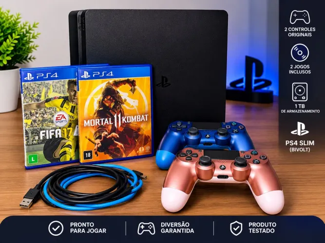 PS4 slim 1 Tb - Leia o anúncio ?