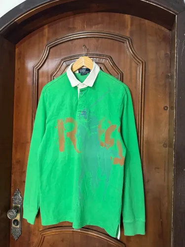 camisa polo ralph lauren poney grande grafit vintage anos 2000