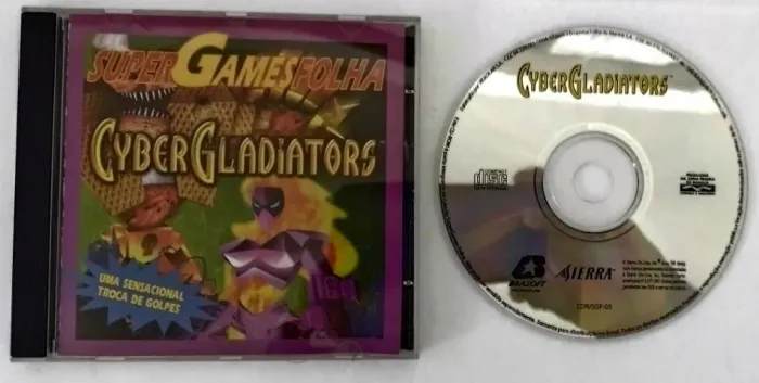 Jogo para Computador Cyber Gladiators - Super Games Folha - Original - Anos 90